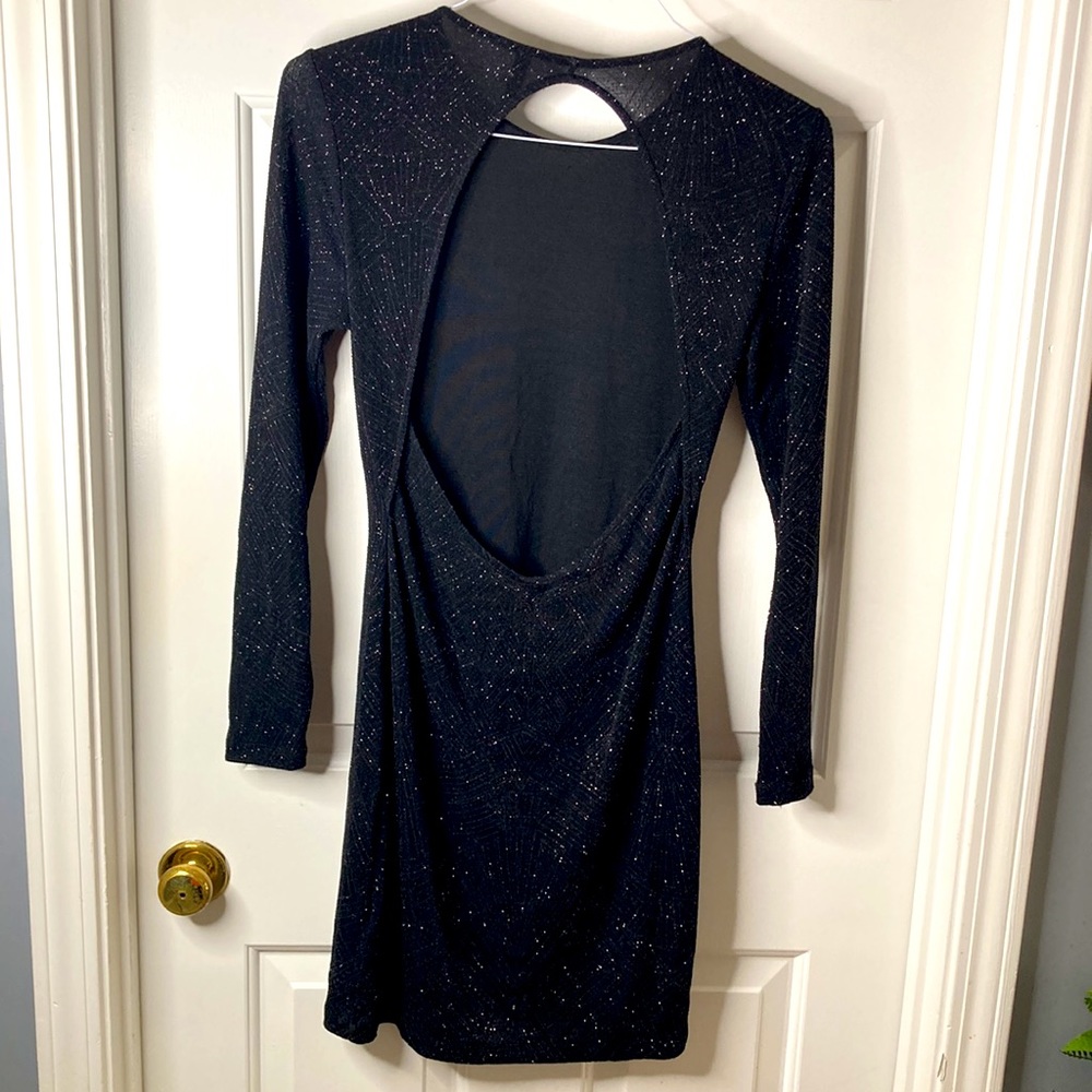 Divided little-black  backless dress size 10